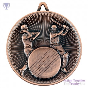 Cricket Deluxe Medal Bronze 2.35in