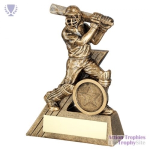 Brz/Gold Mini Male Cricket Batsman Fig 5.5in