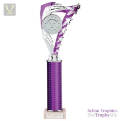 Frenzy Multisport Tube Trophy Silver & Purple 340mm