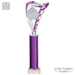 Frenzy Multisport Tube Trophy Silver & Purple 365mm