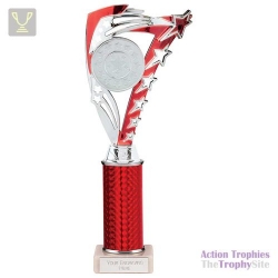 Frenzy Multisport Tube Trophy Silver & Red 290mm