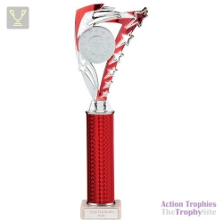 Frenzy Multisport Tube Trophy Silver & Red 340mm