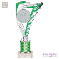 Frenzy Multisport Tube Trophy Silver & Green 240mm