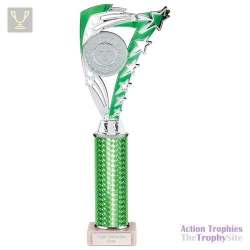 Frenzy Multisport Tube Trophy Silver & Green 315mm