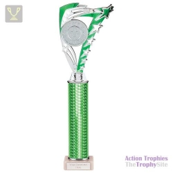 Frenzy Multisport Tube Trophy Silver & Green 365mm