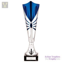 Trident Laser Cup Silver & Blue 345mm