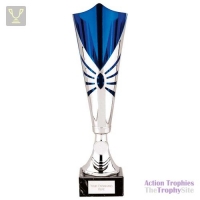 Trident Laser Cup Silver & Blue 360mm