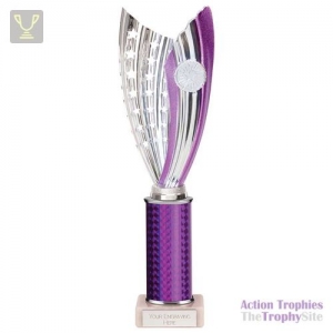 Glamstar Plastic Trophy Purple 330mm